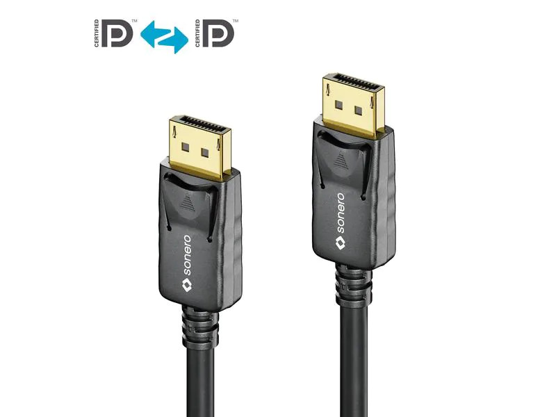 sonero Kabel 4K Displayport 1.2 Stecker &lt;-&gt; Stecker, 4K/60Hz, 1 m