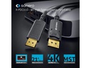sonero Kabel 4K Displayport 1.2 Stecker &lt;-&gt; Stecker, 4K/60Hz, 1 m