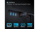 sonero Kabel 8K Displayport 1.4 Stecker &lt;-&gt; Stecker, 8K/60Hz, 2 m