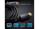 sonero Kabel 8K Displayport 1.4 Stecker &lt;-&gt; Stecker, 8K/60Hz, 2 m
