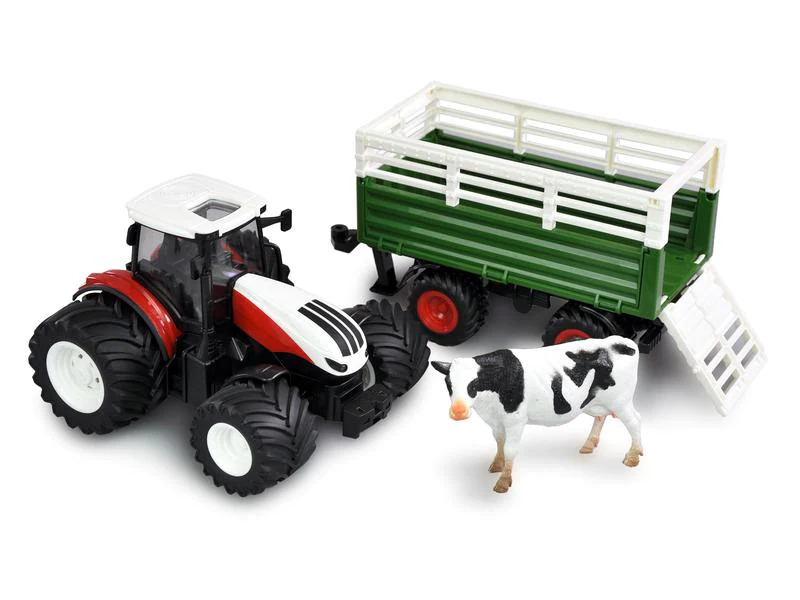 Amewi Traktor mit Viehtransporter 1:24, RTR