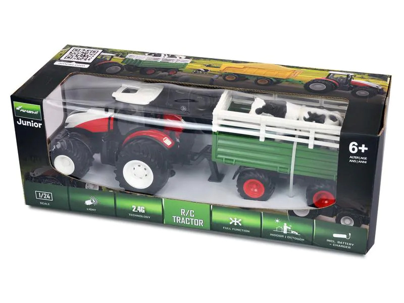 Amewi Traktor mit Viehtransporter 1:24, RTR