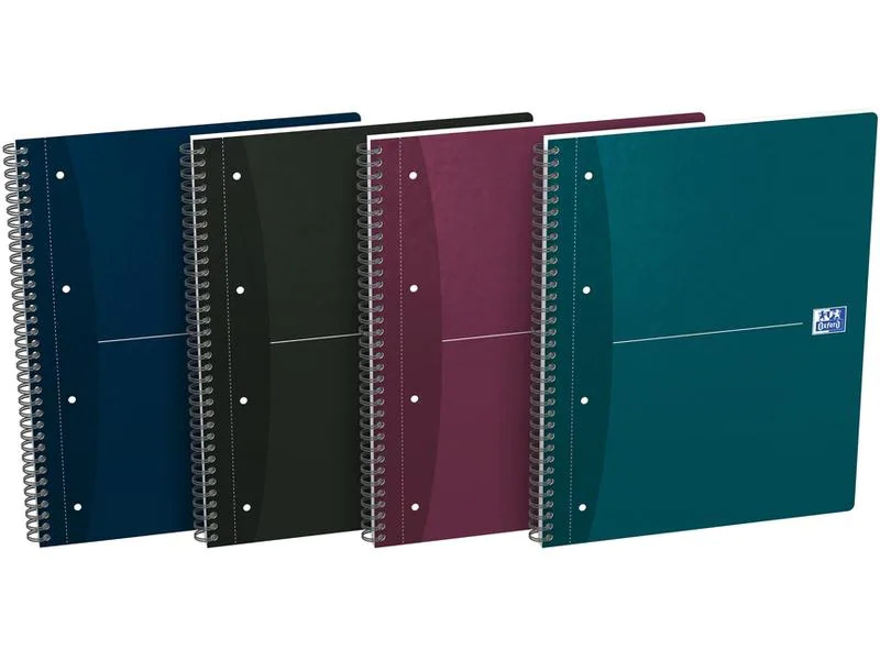 Oxford Notizbuch A4, liniert, Assortiert
