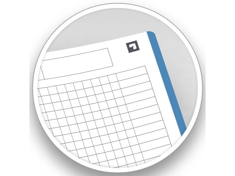 Oxford Notizbuch European Book A5+, kariert, assortiert