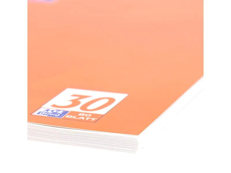 Oxford Schulheft Collegeblock A4+, blanko, Orange
