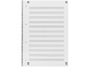 Oxford Schulheft Noten-Collegeblock A4, liniert, Blau