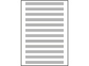 Oxford Schulheft Noten-Collegeblock A4, liniert, Blau