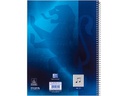 Oxford Schulheft Noten-Collegeblock A4, liniert, Blau