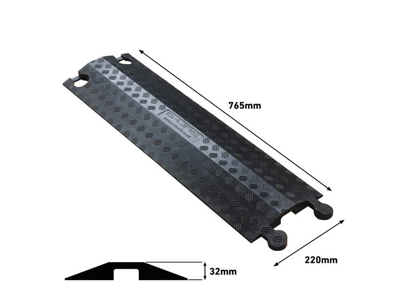 STEFFEN Kabelbrücke D-Line 0.765 m x 220 mm, Schwarz