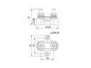 Swaytronic Bus Bar M6, Rot