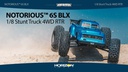 Arrma Stadium Truck NOTORIOUS 6S 4WD Schwarz ARTR, 1:8