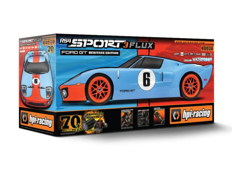 HPI Rennwagen RS4 Sport 3 Flux Ford GT 1:10, ARTR