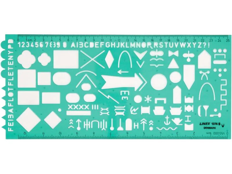 Linex Schablone taktische Zeichen transparent/grün