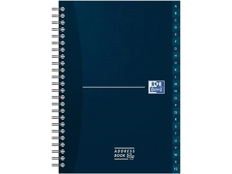Oxford Adressbuch A4, Sonderlineatur, assortiert