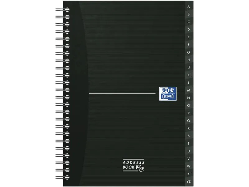 Oxford Adressbuch A4, Sonderlineatur, assortiert