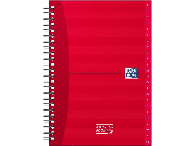 Oxford Adressbuch A4, Sonderlineatur, assortiert