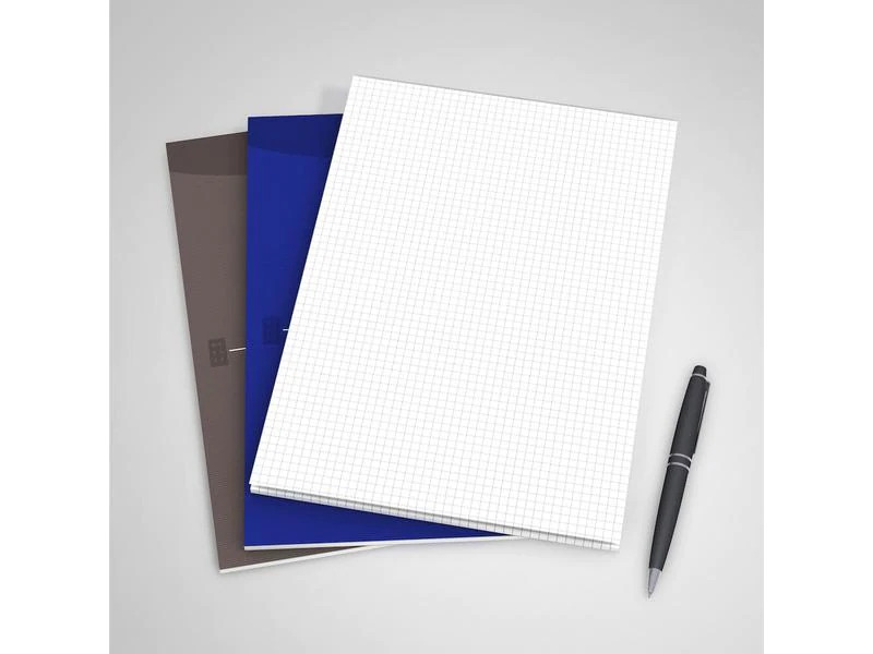 Oxford Schreibblock Briefblock Essentials A4, kariert , Schwarz