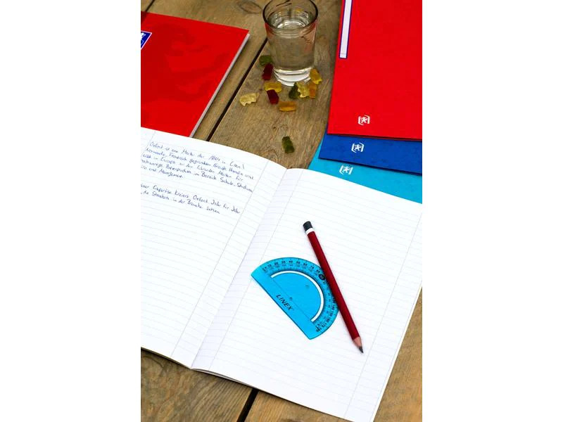 Oxford Schulheft Collegeblock A4+, kariert, Blau