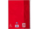 Oxford Schulheft Collegeblock A4+, kariert, Rot