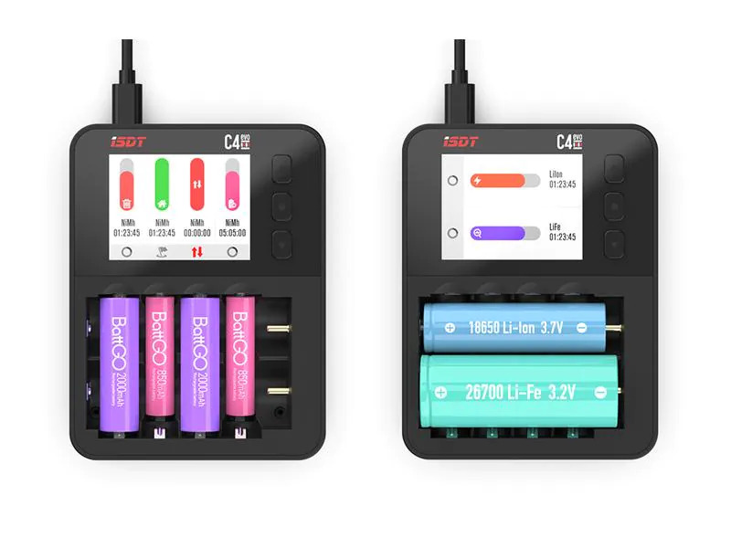 ISDT Ladegerät C4 EVO Smart AC Charger für Rundzellen