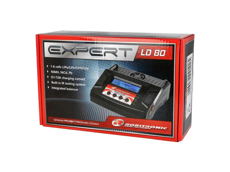 Robitronic Ladegerät Expert LD 80 80W AC/DC, 1-6S