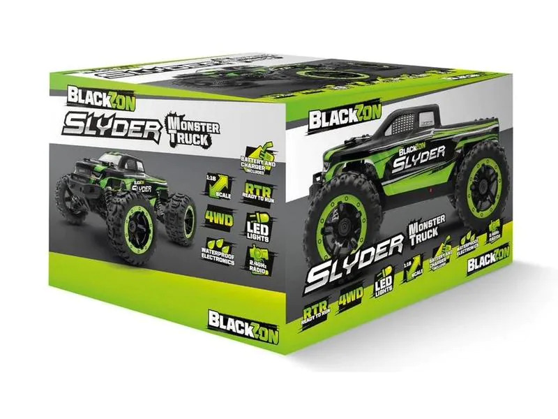 Blackzon Monster Truck Slyder MT 4WD, Grün 1:16, RTR
