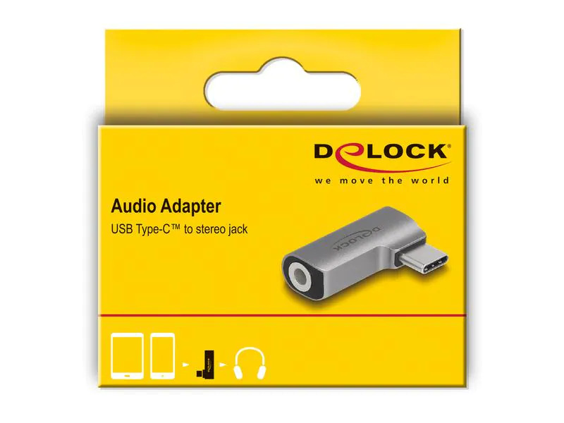 Delock Audio-Adapter USB-C-Stecker - 3.5 mm Klinke