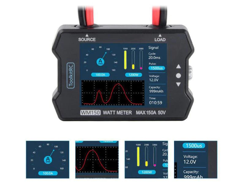 ToolkitRC Akkutester WM150 Advanced Watt &amp; Power Meter
