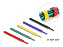 Delock Klettkabelbinder Mehrfarbig 150 mm x 12 mm, 10 Stück