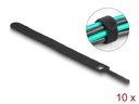 Delock Klettkabelbinder Schwarz 150 mm x 12 mm, 10 Stück