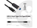 Club 3D USB 3.1-Kabel USB C - USB B 1 m, Gen2