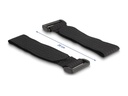 Delock Klettpad mit Klett-Kabelbinder Set 10 Stück