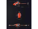 OMPHobby Helikopter M1 EVO Flybarless, 3D, Orange BNF