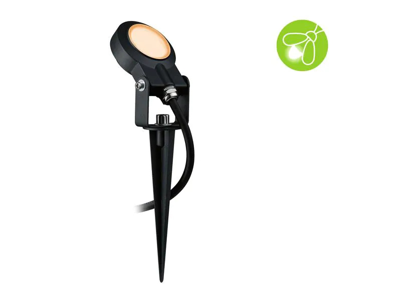 Paulmann Gartenspot Plug &amp; Shine, Sting, 6.3W, 2200K, Schwarz