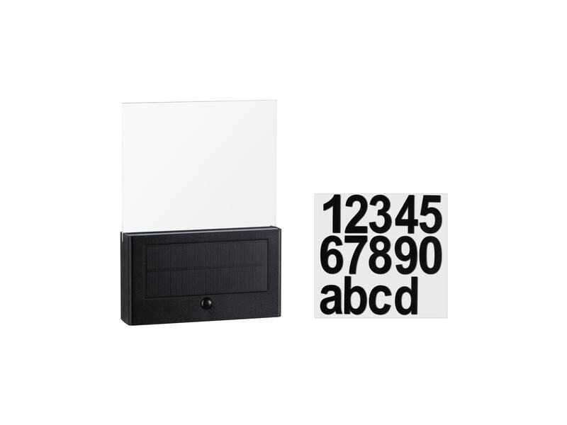 Paulmann Wandleuchte Solar Hausnummer, Neda, 2200K, Anthrazit