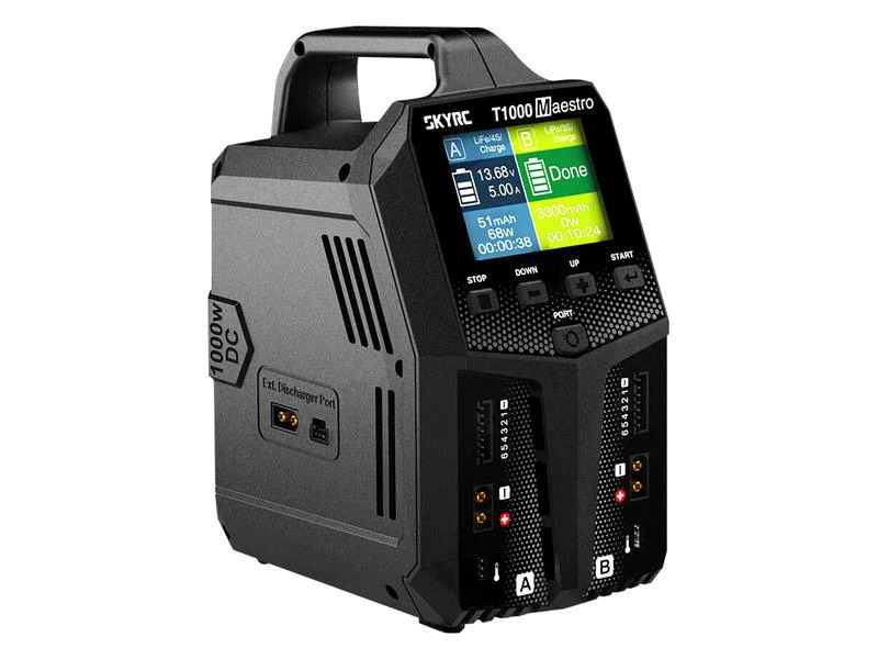 SKYRC Dual-Ladegerät T1000 AC/DC 1-6S, 450 W