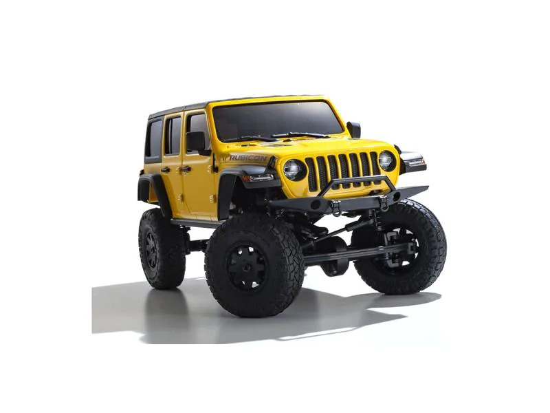 Kyosho Scale Crawler Mini-Z Jeep Wrangler Rubicon, Gelb 1:24, ARTR