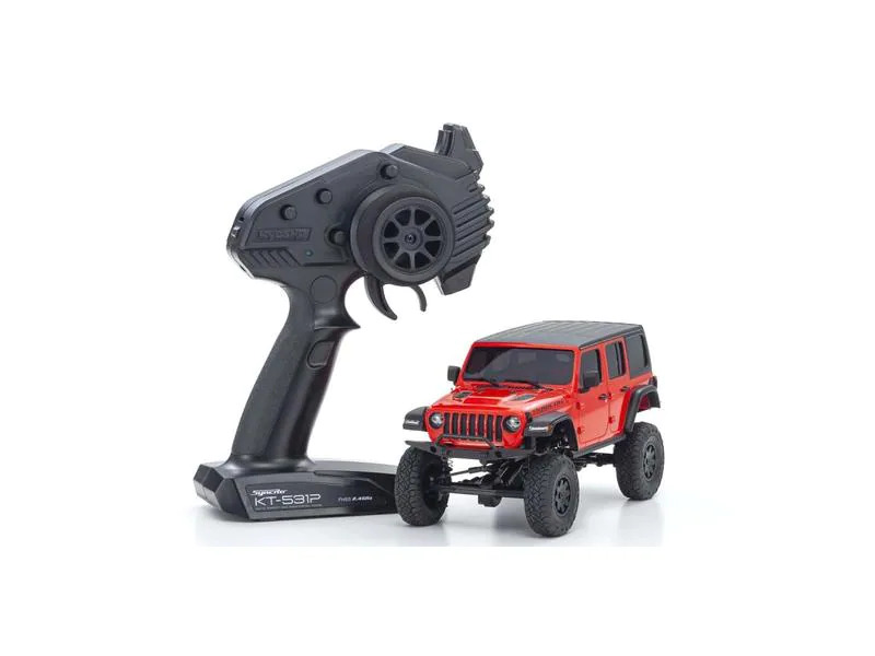 Kyosho Scale Crawler Mini-Z Jeep Wrangler Rubicon, Rot 1:24, ARTR