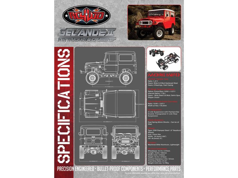 RC4WD Scale Crawler Gelände II Cruiser RTR, 1:10