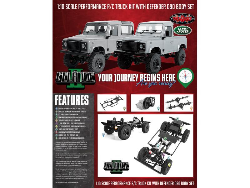 RC4WD Scale Crawler Gelände II Land Rover Defender D90 Bausatz