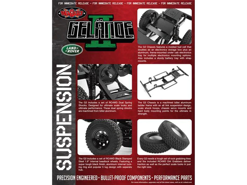 RC4WD Scale Crawler Gelände II Land Rover Defender D90 Bausatz