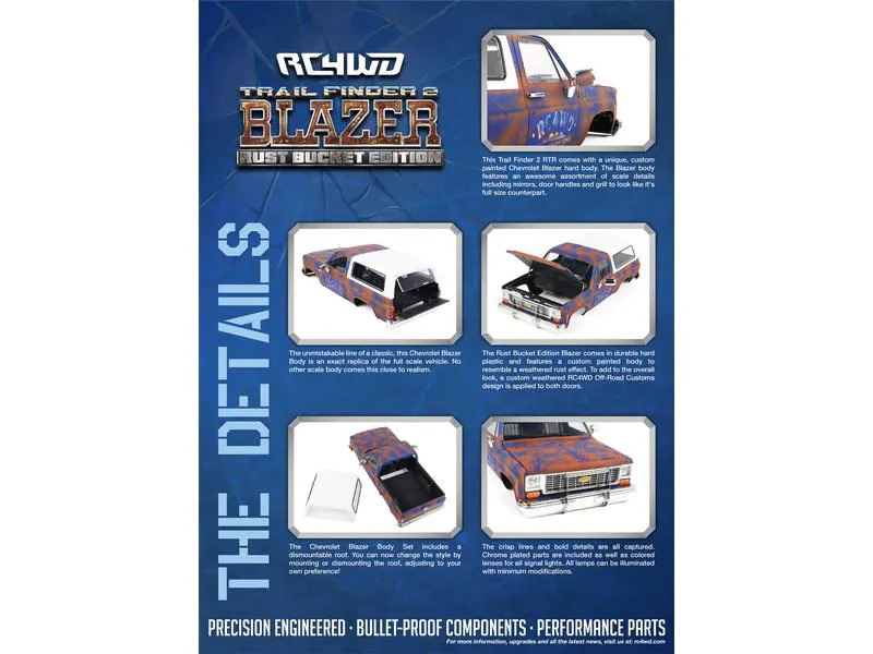 RC4WD Scale Crawler TF2 Chevy Blazer Rust Bucket, 1:10, RTR