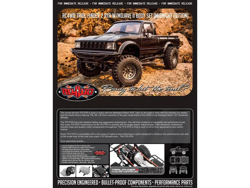 RC4WD Scale Crawler Trail Finder 2 Mojave II 1:10, RTR