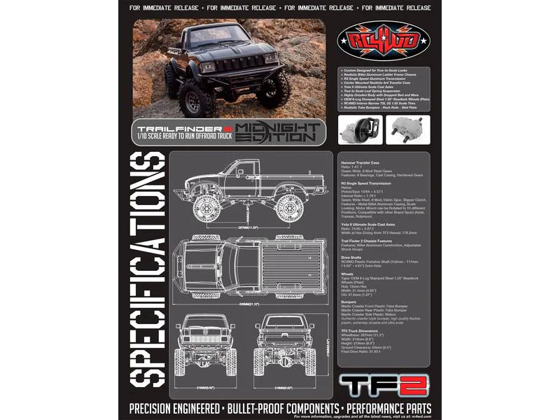 RC4WD Scale Crawler Trail Finder 2 Mojave II 1:10, RTR