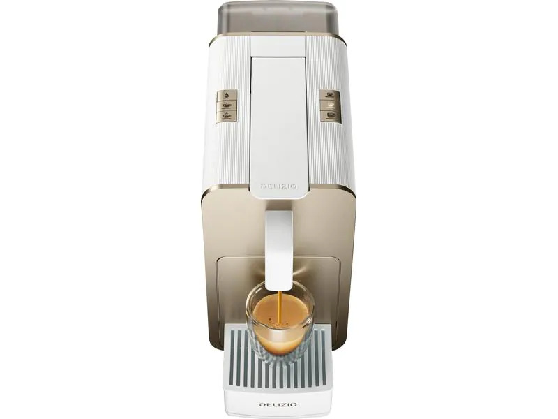 Delizio Kapselmaschine Viva elegante, Gold/Weiss