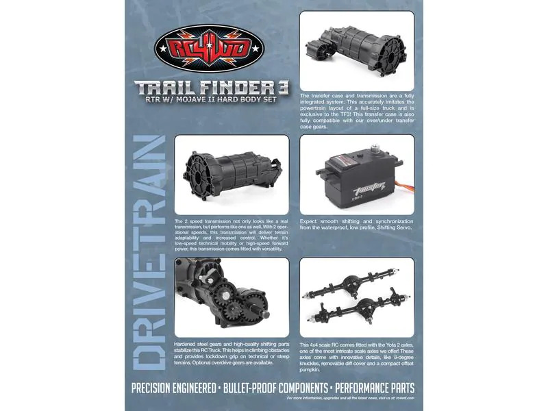 RC4WD Scale Crawler Trail Finder 3 Mojave II 1:10, RTR