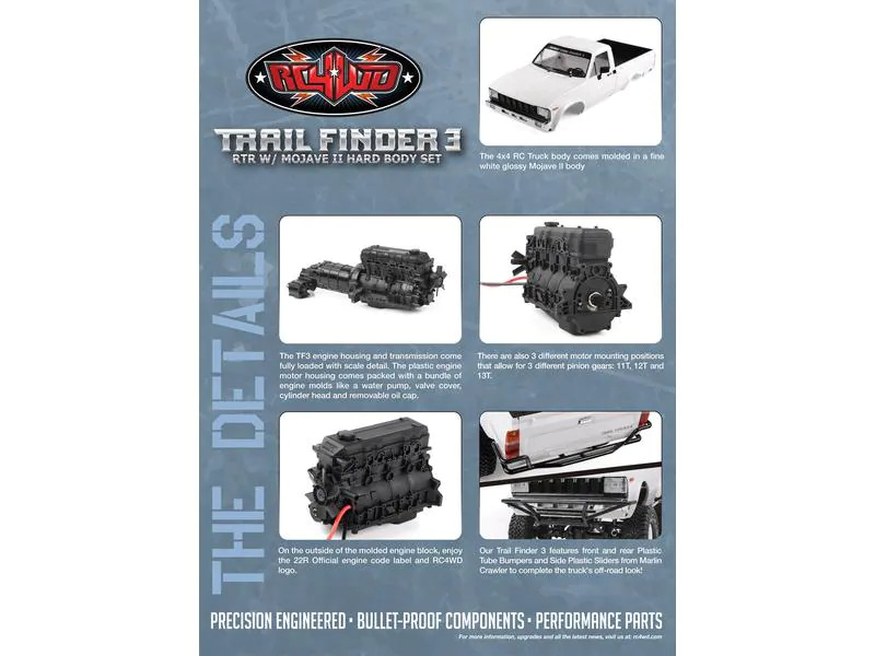 RC4WD Scale Crawler Trail Finder 3 Mojave II 1:10, RTR