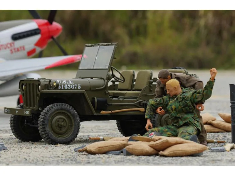 RocHobby Scale Crawler RocHobby 1941 MB Willys Jeep ARTR, 1:6
