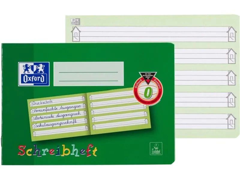 Oxford Schulheft A5 quer liniert, 16 Seiten