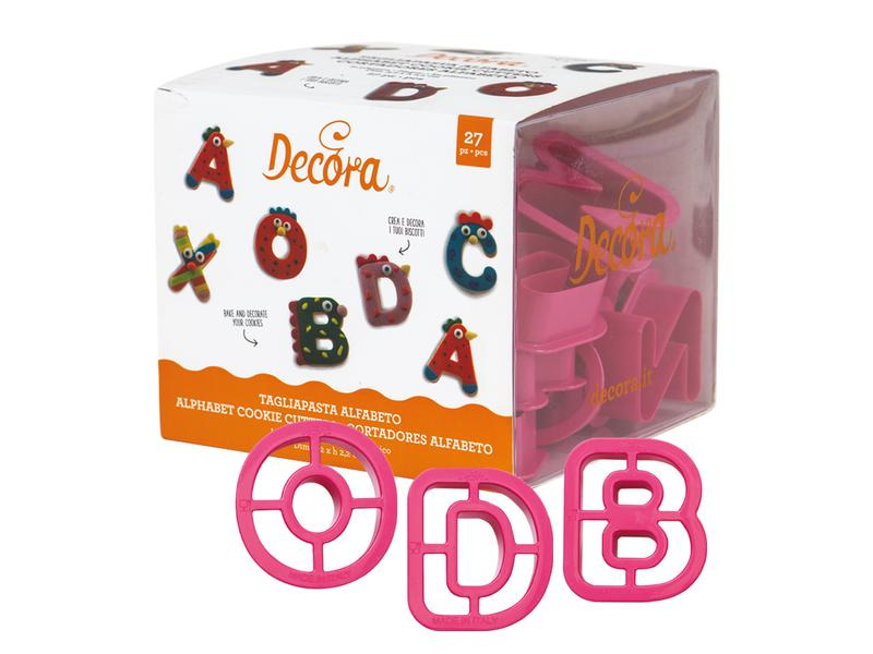 Decora Guetzli-Ausstecher-Set 27 Stück, Alphabet